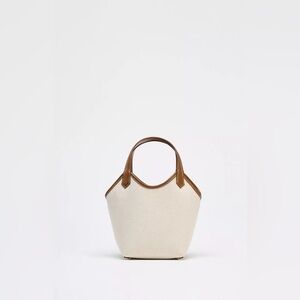 NWOT Zara Contrast Mini Shopper